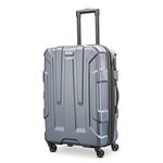 Samsonite Centric Hardside Expandable Luggage with Spinner Wheels, Blue Slate, Checked-Medium 24-Inch, Centric Hardside Expandable Luggage with Spinner Wheels