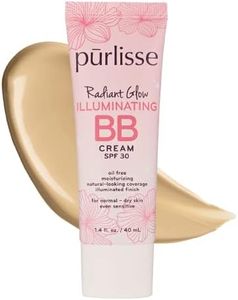 pūrlisse Radiant Glow Illuminating BB Cream Spf30 Hydrating and Moisturizing Natural Organic Cruelty-free Sulphate & Paraben Free For All Skin Even Sensitive Skin 1.4 Fl Oz (Light Medium)