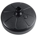 Plastic Outdoor Umbrella Base, Patio Yard Garden Round Shape Water Sand Fillable Umbrella Base Stand Holder Weight Gain Base