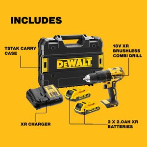 DEWALT XR 18V Brushless Combi Drill – Cordless Power Tool