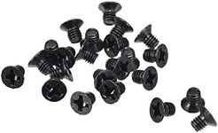 uxcell M3 x 4mm Phillips Screw Fastener Black for Laptop PC TV Fan Audio Switch 150pcs