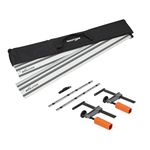 Evolution ST2800-G2 110" Circular Saw Guide Rail/Track | Universal Fit: Makita, Bosch, Festool, Triton, Metabo | 110"/9.2ft (2.8m) | Includes Self-Aligning Bars, 2X Track Clamps, Hex Key & Carry Bag