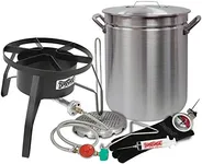 Oversized Turkey Deep Fryer Kit 42 Quart Aluminum "GRAND GOBBLER" for 25+ LBS Turkeys by Bayou Classic