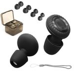 Silicone Ear Plugs for Sleep, Soft Noise Cancelling Earbuds for Sleeping Earplugs for Sleeping, Reusable Hearing Protection for Side Sleeping, Noise Reduction & Flights - 8 Ear Tips in XS/S/M/L