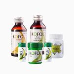 Charak Kofol Range Kit - Kofol Immunity Tablets (60 tablets, 1 unit), Kofol Syrup - 100ml, Kofol Gargle - 100ml, Kofol Chewable Tablets (60 tablets, 2 units), Kofol Rub 20.5 gm – 1 unit