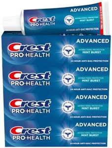 Crest Pro-Health Advanced Antibacterial Protection Toothpaste, Mint Burst, 5 Oz (Pack of 4)