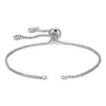 Zivom® Silver Slim Box Slider Adjustable Extender Chain Ball Ends Accessory For Diy 9" Bracelet For Women Girls