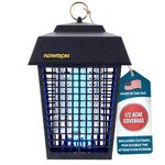 Flowtron Bug Zapper, 1/2 Acre of Outdoor Coverage with Powerful 15W Bulb & 5600V Instant Killing Grid, Electric Insect, Fly & Mosquito Zapper