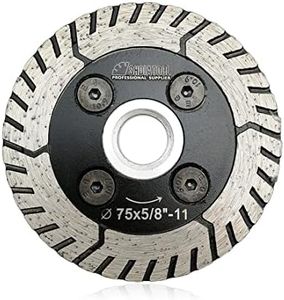 SHDIATOOL 3-Inch Diamond Cutting Blades Two-in-One Design Granite Turbo Cutting Disc Cut Grind Sharpen Marble Concrete and Bricks 75mm