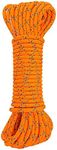 GM CLIMBING 8mm Accessory Cord Rope Double Braid Pre Cut CE/UIAA (Fluorescent Orange, 20ft 8mm)