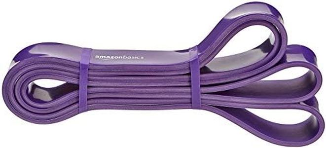 Amazon Basics 18.1kg to 36.3kg Resistance Pull Up Band - 6.9cm, Purple