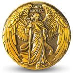 The Archangel Saint Michael Challenge Coin for Christian Protection and Strength (Single Coin)