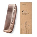 Wooden Comb Hair Comb Massage Comb Two Sided Carving Mahogany Comb 17.5cm/6.9'' (Type 2)