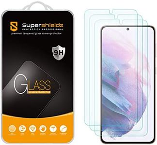 Supershieldz (3 Pack) Designed for Samsung Galaxy (S21 Plus 5G) Tempered Glass Screen Protector, Anti Scratch, Bubble Free