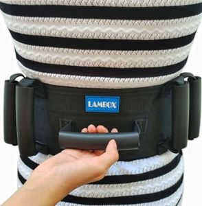 LAMBOX Transfer Walking Gait Belt with 7 Nylon Padded Handles-Medical Nursing Safety Gait Assist Device for Elderly, Seniors, Therapy