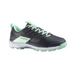 GRAYS Flash 3.0 Junior Hockey Shoe - Charcoal/Mint - New for 2023/24 (UK_Footwear_Size_System, Little_Kid, Women, Numeric, Medium, Numeric_3)