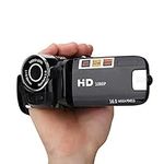 Digital Camcorder, Full HD 270° Rotation 1080P 16X High Definition Video DV Camera Professional Shooting Video Camera for Home Party Outdoor Picnic Camping(Black, U.S. regulations)