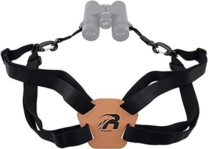 BOOSTEADY Binocular Harness Strap Adjustable Stretchy, Camera Chest Harness with 2 Loop Connectors, Hunting Accessories