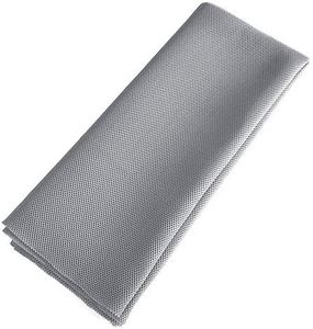 Speaker Grill Cloth Stereo Mesh Fabric for Speaker Repair, Silver Gray - 55 x 40 in / 140 x 100 cm