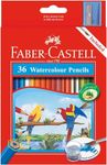 Faber-Castell Vibrant Watercolor Pencils, Assorted – Pack of 36, (16-114466)