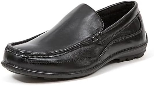 Deer Stags Boys' Booster Driving Moc Slip-On/ Black /3.5 Big Kid/Medium