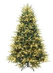 4ft Colorado ICY-Blue Pine Christmas Tree Pre-lit with LED Lights ft Pre-lit (4ft Pre-lit)