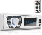 Pyle Bluetooth Marine Stereo Receiver | Hands-Free Calling | Wireless Streaming | MP3/USB/SD Readers | AM/FM Radio (PLRMR23BTW)