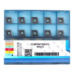 CDBP CNC Carbide Inserts CCMT32.52 Ccmt 09t308-MD for Metal Cutting Steel, Semi-Finishing chipbreaker for Turning Cutter, 10 PCS