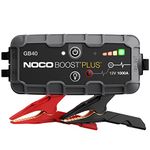 NOCO Boost Plus GB40 1000 Amp 12-Volt UltraSafe Portable Lithium Car Battery Jump Starter Pack for up To 6-Liter Petrol and 3-Liter Diesel Engines