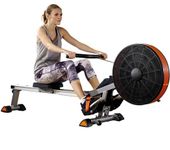 V-fit Tornado Air Rower,black, silver and orange