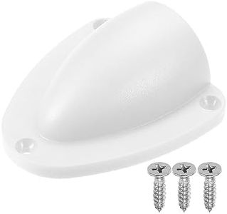 X AUTOHAUX 2.91"x2.64"x1.02" Marine Boat Wire Cover Transducer Wire Cable Cover Clam Shell Vent Wire Cover White