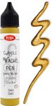 Viva Decor Wax Pen 0,95 FL oz (Gold) - Superior Candle Liner & Wax-Pen - Perfect for Custom Candle Design - Elite Wax Pen for Painting, Decorating & Personalizing