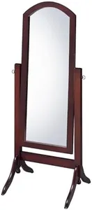 Proman Products - Barrington Cheval Mirror, Full Length Free Standing Mirror, Swivel Oval Mirror (Walnut)