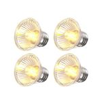 GlowUp UVA UVB Bulb Tortoise 75W, E27 Reptile Heating Bulb Dimmable UVA+UVB Full Spectrum Sun Lamp Basking Bulb Screw in Halogen Heat Bulb for Turtle Tank Vivarium Lizard Bearded Dragon Snake(4-Pack