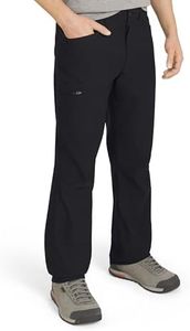 Eddie Bauer Men's Athletic Fit Rainier Pants, Black, 38W x 30L