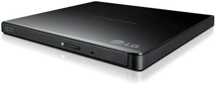 LG GP65NB78 8X USB 2.0 Super Multi Ultra Slim Portable DVD Writer Drive +/-RW External Drive with M-DISC Support - Black