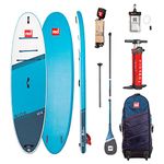 Red Paddle Co Unisex 10'8" Ride Hybrid Tough Inflatable Paddle Board Bundle, Blue, 10 8 UK