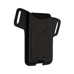 kwmobile Belt Clip Phone Holder - XL - 6.7/6.8" - Inner Size 17.2 x 8.4 cm - Faux Leather Smartphone Holster - Black