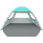 Venustas Beach Tent Sun Shelter for 3/4-5/6-7/8-10 Person, UPF 50+ UV Protection Canopy, Lightweight and Easy Setup, Portable Beach Shade
