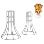 Chicken Roasting Stand Turkey Rack Stainless Steel Vertical Chicken Roaster Holder for Most Gas Grills Big Green Egg Kamado Accessories