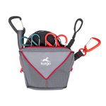 Kurgo Ridgeline Dog Tie Out for Camping,Outdoor Dog Run Zipline,Portable Camp Gear Line,Includes-Carry Pouch,30 ft Tree-Friendly Line,4 S-Clips,and Swivel Bungee Tether for Leash Attachment,Gray