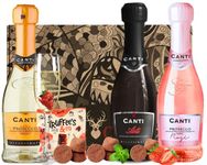 The Prosecco Collection - Canti Prosecco|Canti Asti| Canti Rose + 1 x Mini Truffle Gift set for Women - Gift set for Her|Birthday Gifts for Women|Gift ideas for her - Ideal for All Occassions