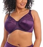 Elomi Women's Cate Underwire Full Cup Banded Bra Coverage, Plum, 42G