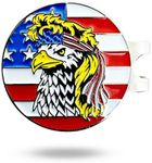 Bald Eagle Bandana Golf Ball Marker and Hat Clip - American Flag Bald Eagle Golf Ball Markers and Hat Clip - Magnetic Novelty America Golf Ball Marker Hat Clip - USA Golf Ball Markers and Hat Clip