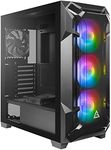 Antec DF600 Flux High Airflow ATX ARGB Mid Tower Gaming Case with Tempered Glass Side Panel