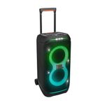 JBL PartyBox Stage 320 - Portable Party Speaker with Telescopic Handle & Wide, Sturdy Wheels, Powerful JBL Pro Sound, Futuristic lightshow, Up to 18 Hours of Play time, Splash Proof