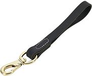 FAIRWIN Leather Short Dog Leash 12"