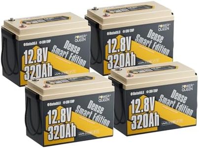 Power Queen 12V 320Ah Mini LiFePO4 Lithium Battery for RV Boondocking