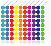 4000 Pcs Color Dot Stickers - 3/4" Round Coded Labels for Organization in Office, Classroom, or Home Teaching Events, Garage Sales & More- Polka Dot Label Stickers.