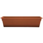 Bloem DCBT24-46 60.96 cm Dura Cotta Window Box - Terra Cotta